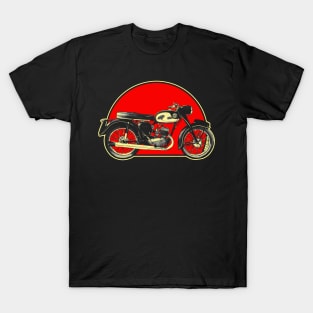 Bantam 1948-1971 Retro Red Circle Motorcycle T-Shirt